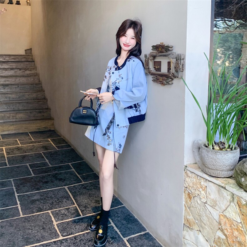 新品大货好数据重工艺刺绣牛仔套装6829-P215控328,女装套装/套裙,2C196