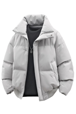 支持二开冬装加棉加厚立领棉服男女棉衣外套光板面包服M816-P70，男装棉衣，电商A441