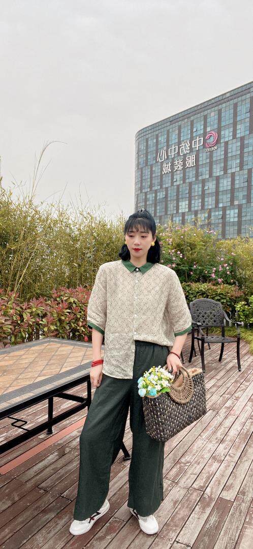 纯苎连衣裙小衫裤子裙子衬衣 时尚风 风淑女风休闲风，女装连衣裙，川哲