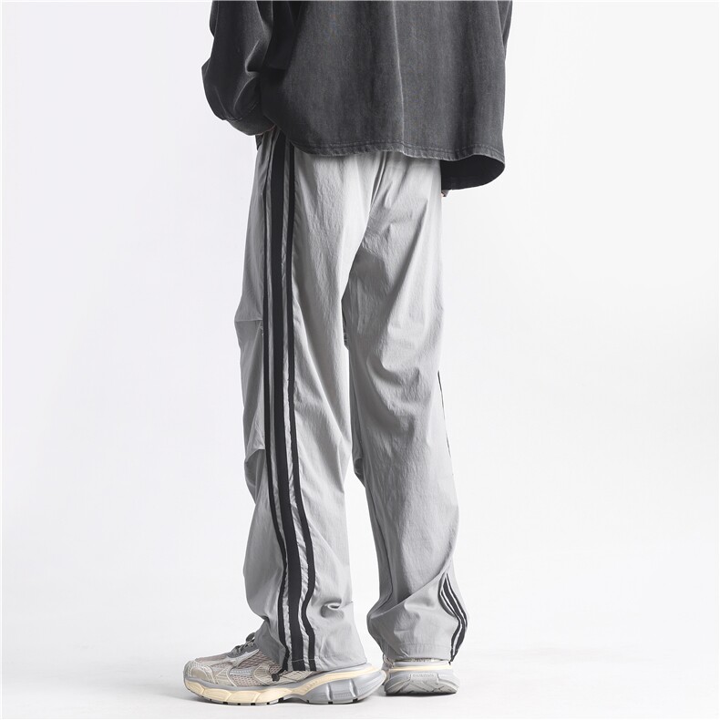 深度库存秋冬中性风美潮宽松休闲裤子抽绳束脚阔腿裤限价78，男装休闲裤，星座203-1