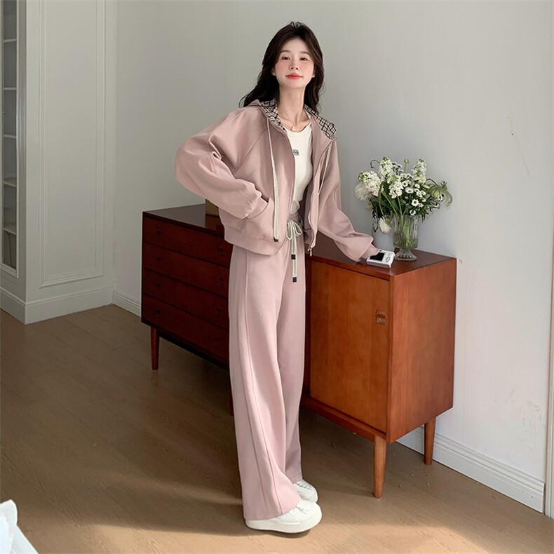 现货-粉色休闲套装203-8878-P165-K228,女装套装/套裙,浙宝203