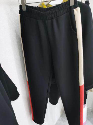 秋款拉链拼桔色套裤2129＃，其它，依欢·帝尚