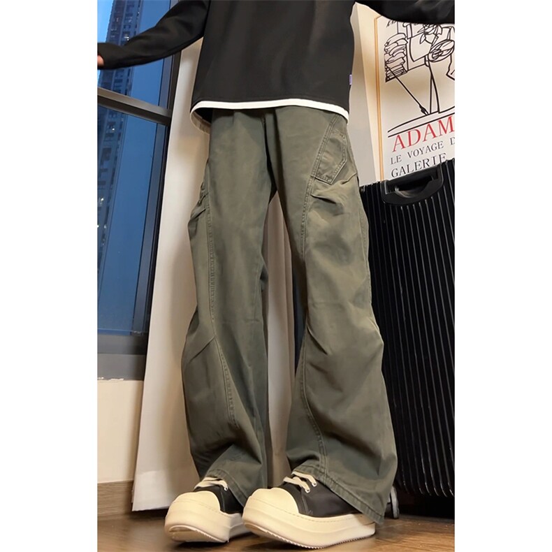 美式复古洗褪baggy阔腿工装裤男女XZ201-D239P48,男装牛仔裤,星座201
