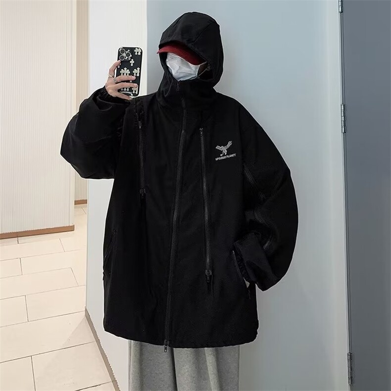 青春流行男春季双层防水牛津布冲锋衣夹克外套W53P52,男装夹克,星座1116-2