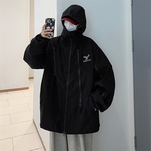 青春流行男春季双层防水牛津布冲锋衣夹克外套W53P52图片