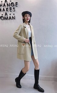 (现货)秋季新款羊绒大衣图片