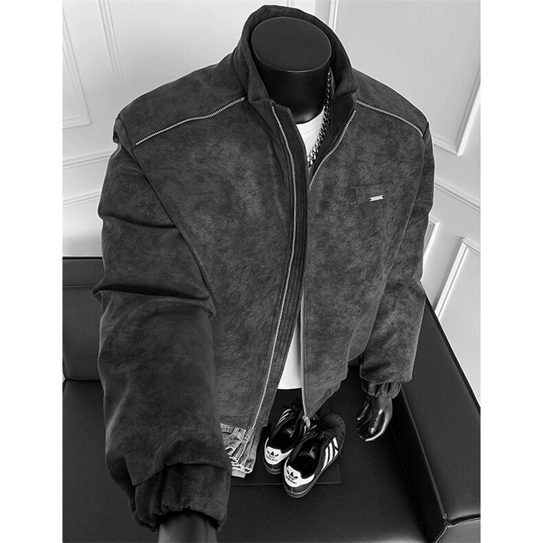 冬季宽松加厚保暖休闲棉衣潮XZ808B-WH108-特P88控158，男装棉衣，星座808B