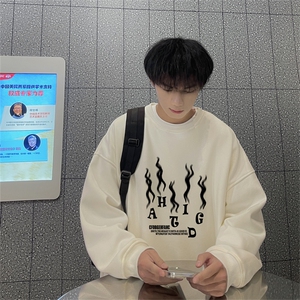 特P25控48 秋冬新款男士圆领卫衣宽松休闲日常百搭上衣WQ2426图片