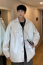 2026港风工装皮衣中性休闲宽松潮流大码M-5XL夹克JK7757P90控128，男装夹克，星座227-7