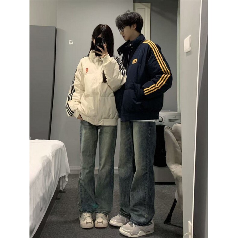 情侣风三杠宽松百搭棉衣ZM0122-P95,男装棉衣,星座313A(原308A-2)