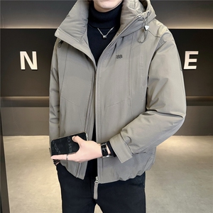 M-3XLB3539938P220灰连帽2025冬羽绒服【标50控活动价318】