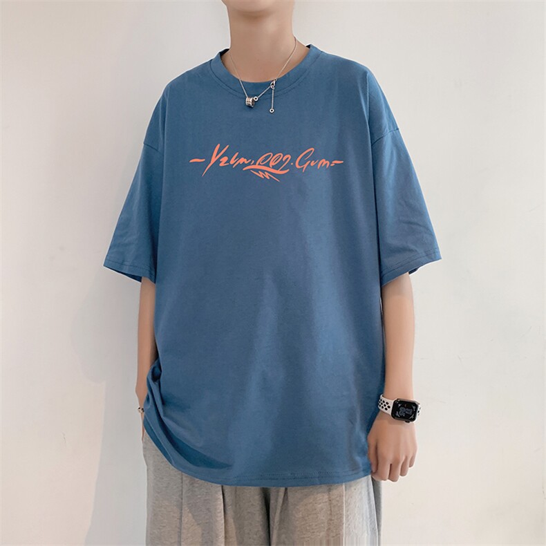 1图案已注册港风日系休闲情侣大码M-5XL风短袖T恤7033P28控48,男装T恤,星座226-2