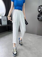 【现货】夏季新品女装哈伦工装休闲九分女裤，其它，冬进一族