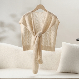 2025年秋季新款百搭女士七针单纱树杈披肩，披肩，名驰羊绒