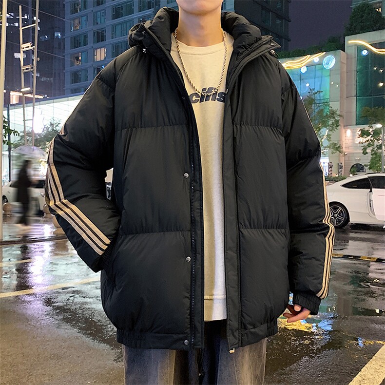港风潮牌新款织带连帽可拆卸棉服潮流保暖棉衣M088-P85控129,男装棉衣,星座717