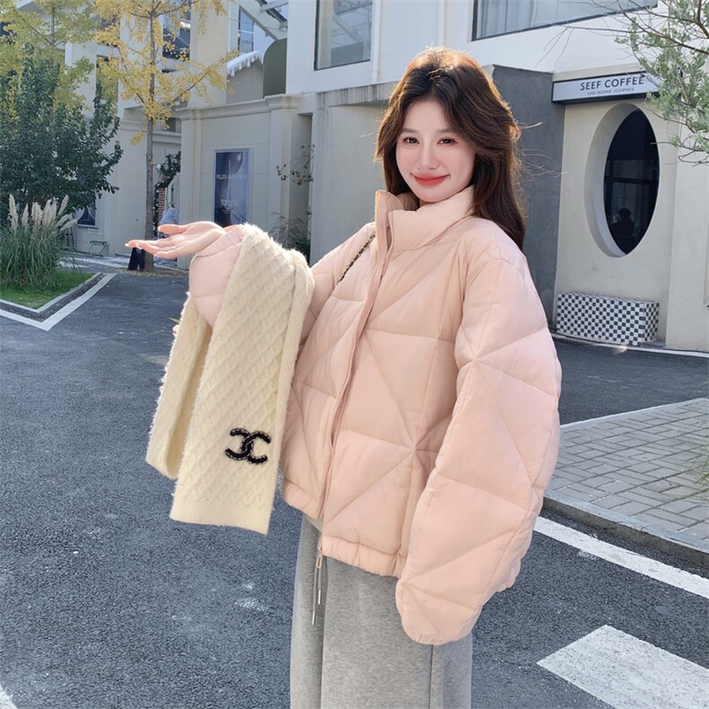 新款！粉色立领90白鸭绒！85595-p285-k428,女装羽绒服,2B188