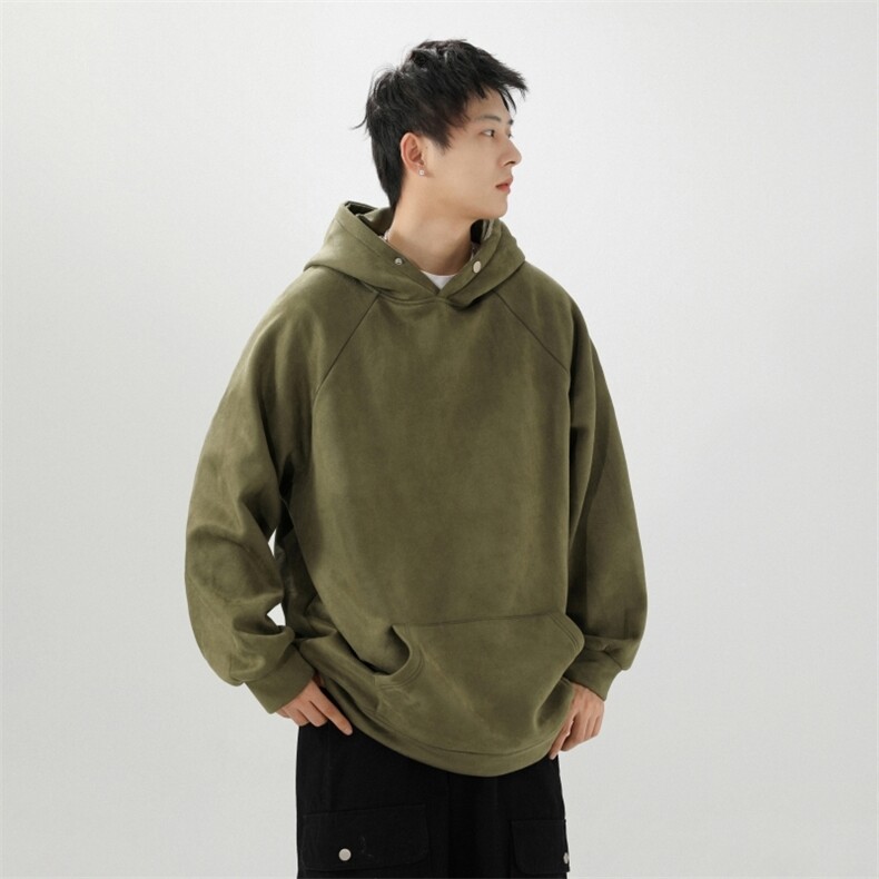 JC7456P58主推重磅麂皮绒连帽卫衣男款春季日系复古男生cleanfit,男装卫衣,星座510A-2