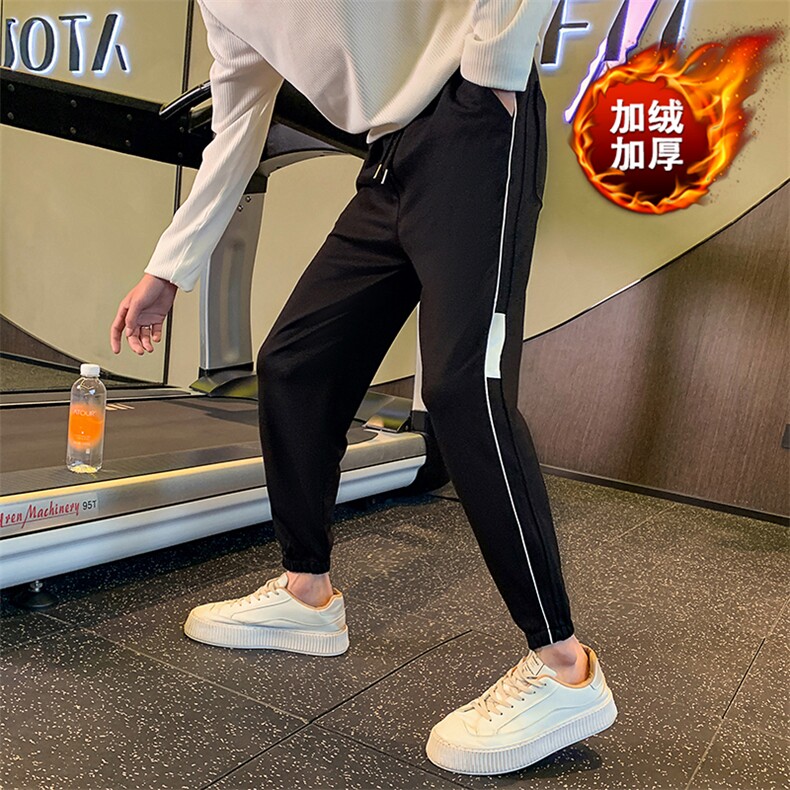 309A-2JR3212-P75常规P65韩版社会小伙束脚休闲裤男士店主风卫裤,男装休闲裤,星座313B-2(原星座309A-2)