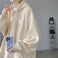 8XL-M加绒连帽卫衣加厚大码美式重磅硬挺上衣外套秋冬WY9101/P60，女装短外套，电商B238
