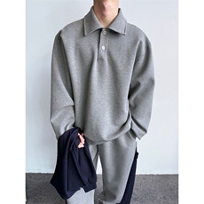 卫衣男春秋季新款潮牌ins港风POLO领上衣服季薄款宽松外套W112，男装卫衣，星座1116A（原606A-3）