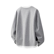 假两件华棉卫衣大码M-5XL表面棉底部聚酯纤维WY77961P48，男装卫衣，星座227-7