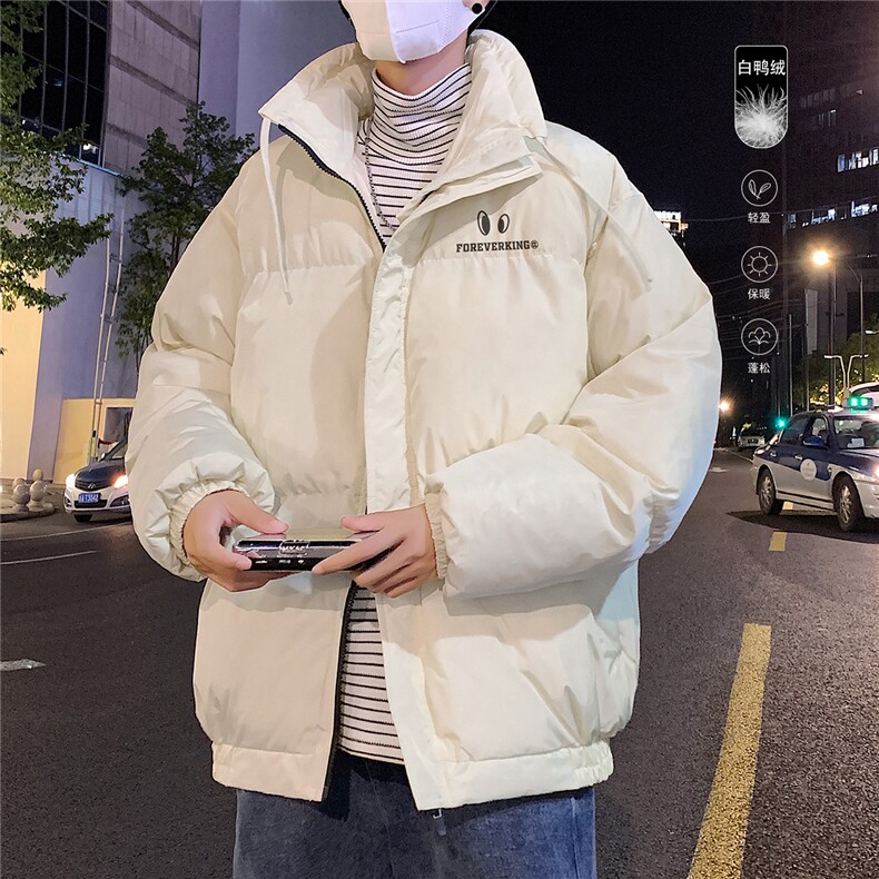 港风夜景标50白鸭绒立领保暖羽绒服YR82117P195控258,男装羽绒服,电商A247