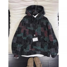 现货美式复古七彩格子卫衣男款W19/P65，男装卫衣，星座205-3