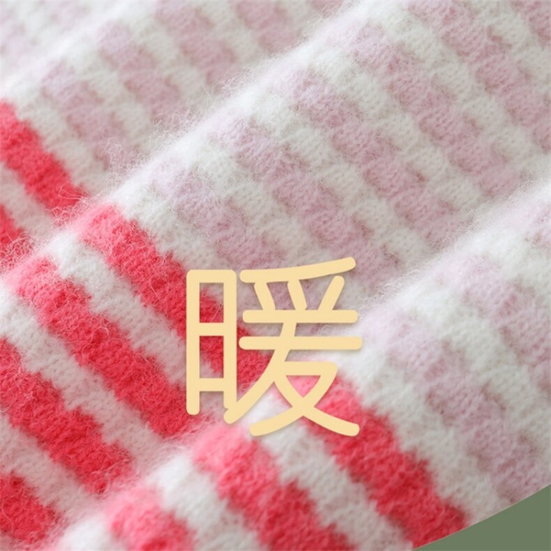 羊绒儿童马甲毛衣甜美可爱条纹设计舒适保暖春秋,童装毛衣,宛庄羊绒