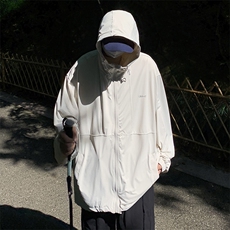 防晒衣男韩版潮流连帽抽绳个性薄款2026夏季新款ins外套W4881-P39，男装防晒衣，星座412