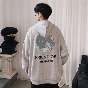 KS21254-P38 连帽开衫卫衣男运动外套大码班服图片
