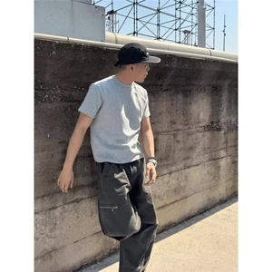 夏季新款重磅短袖男士正肩韩版休闲T恤简约百搭上衣LD9099-P28图片