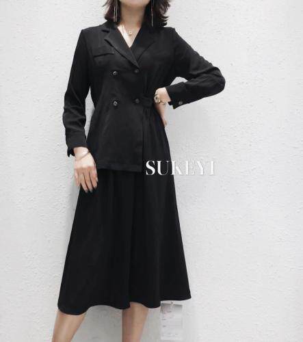 现货，极简轻奢春装连衣裙，M.L.XL，女装连衣裙，SUKEYI 舒可衣