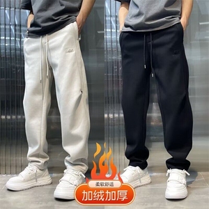 百搭休闲裤男宽松直筒休闲裤2024潮男束脚裤子百搭ins港风潮男裤图片