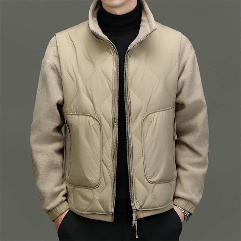 BN3989钱塘2020-2时尚百搭冬季厚款中年男士90鹅绒羽绒服P240,男装羽绒服,钱塘207-2
