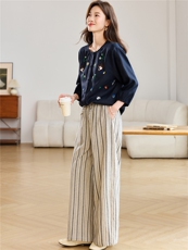 2026春秋季时尚简约大方气质优雅显瘦休闲潮流纯色两件套，女装套装/套裙，独衣靓