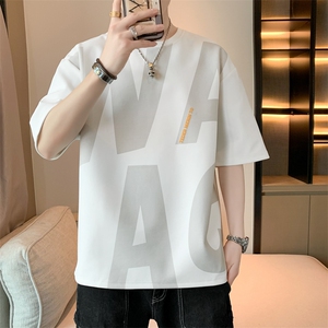 男夏季宽松休闲百搭T恤T6856小码P22大码P25图片