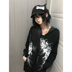 卫衣外套男女秋季宽松上衣美式显瘦长袖JKA213-P56，女装短外套，星座208-5