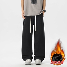 冬季加绒加厚牛仔裤男棉裤秋裤保暖抗寒宽松直筒裤子110-1-P45，男装牛仔裤，星座1006-1