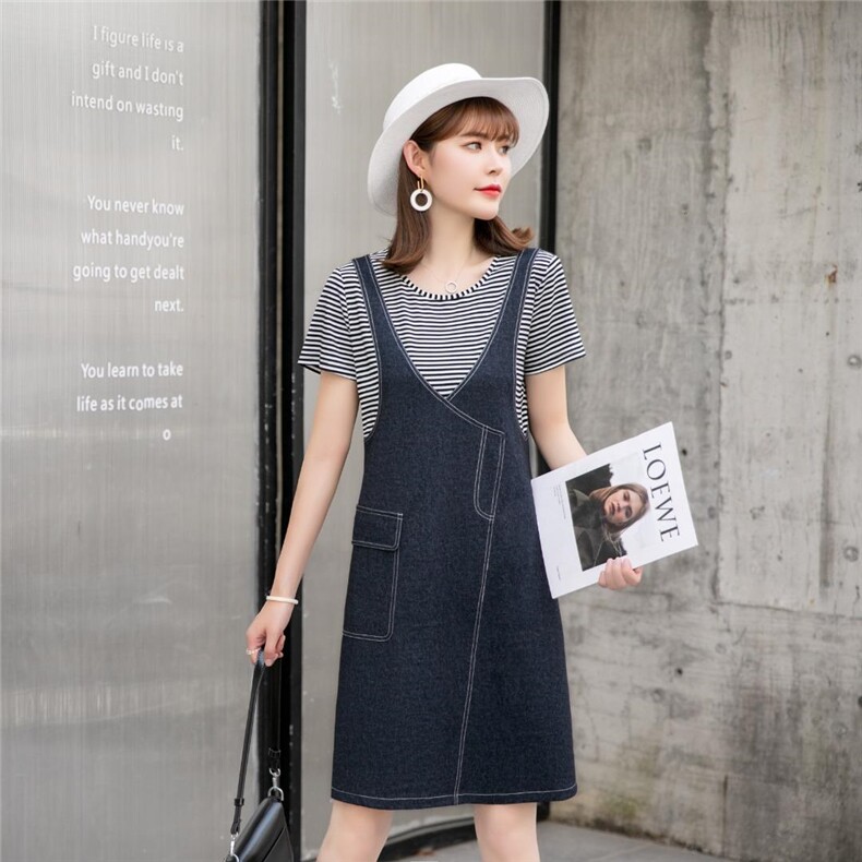 （现货）假两件连衣裙，女装连衣裙，伊娜蕾尔