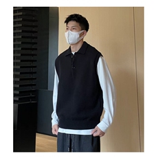 MM397-P45韩版宽松坎肩无袖毛衣背心针织打底衫马甲，男装背心/马甲，星座617A-2
