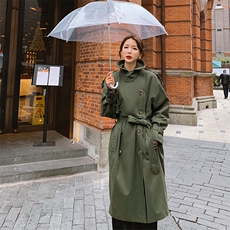 2021春季新款长款工装风衣浙宝292A货号L031，女装风衣，时倾STUDIO