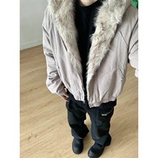 有货冬季座山雕毛领连帽棉服外套男美式复古保暖棉衣M61044-p142，男装棉衣，星座1008