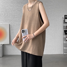 8XL-M特大码无袖T恤男肌理感冰丝坎肩运动篮球背心男DX320P30，男装背心/马甲，电商D206-1