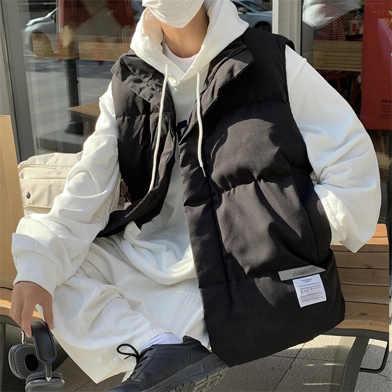 港风潮牌棉衣马甲男秋冬ins潮流宽松休闲百搭背心外套W7838-P47，男装背心/马甲，星座512-3