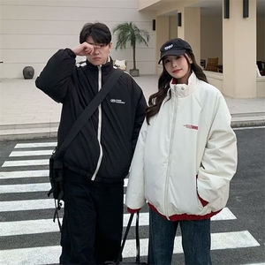 两面穿情侣宽松防水立领2024年春秋冲锋衣夹克外套男女W1005/P62图片