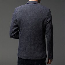 帅气新款爸爸装西服时尚潮流宽松免烫男士薄款纯色平驳领上衣外套，男装西服，电商B212（原钱塘6029）