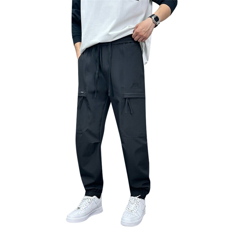 新款休闲男长裤工装刺绣多口袋束脚裤A329-K8711-P65,男装工装外套,电商A329