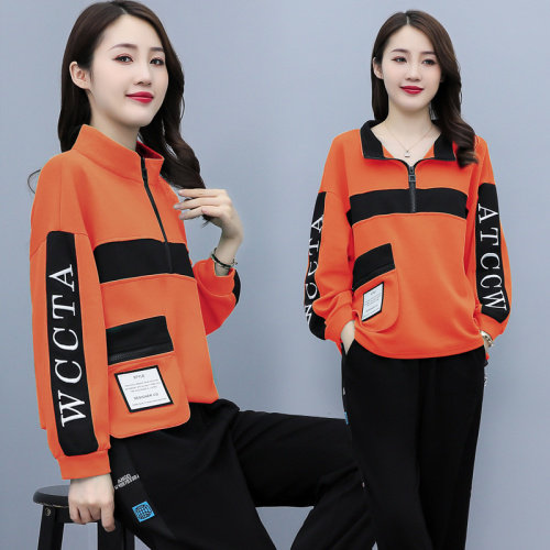 2021秋季时尚简约大方气质优雅收腰显瘦休闲修身百搭潮流外套，女装卫衣/绒衫，深水步