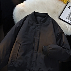 冬季clean纯色棒球服领棉服加厚短款棉衣HZ8815-特P68不议价，男装棉衣，星座610B-1