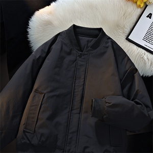 冬季clean纯色棒球服领棉服加厚短款棉衣HZ8815-特P68不议价,陈冠希冬季穿衣搭配图片